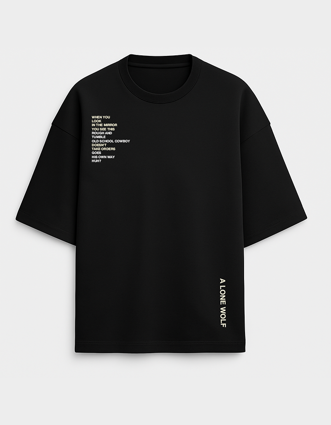 Lone Wolf - Men's AOP Oversized T-Shirt