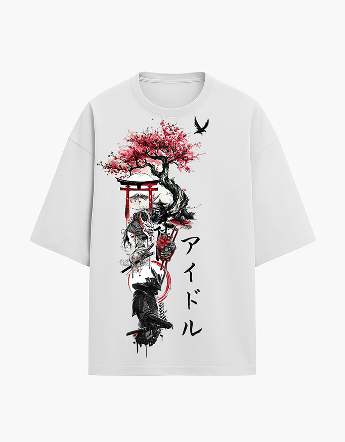 Wilted Sakura - Men's Oversized T-Shirt